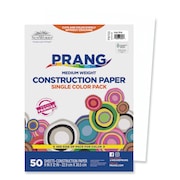 SUNWORKS Construction Paper, 58lb, 9 x 12, Bright White, PK50 8703